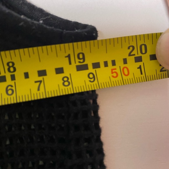 Banana Republic Womens Embroidered Floral Mesh Shirt Swim Coverup LARGE Black - Picture 4 of 5